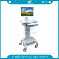 AG-WT002A ABS plastic material hospital laptop computer trolley